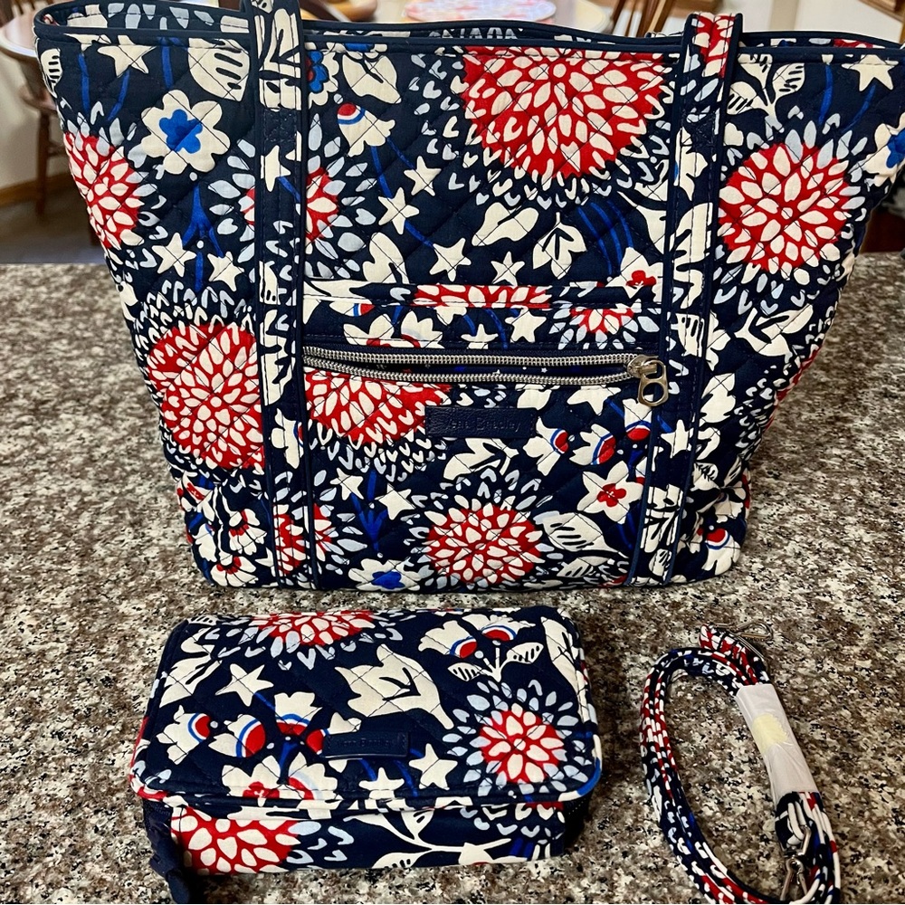 Vera Bradley Red White & Blossoms